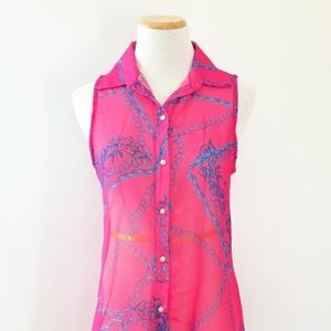 XS Sweet Pea for New York & Company Buttondown Tank Tunic